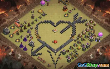 town hall 9, funny/progress base layout #35465