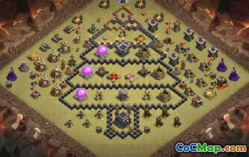 town hall 9, funny/progress base layout #35468
