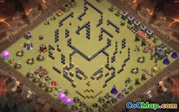 Top Town Hall 9 Base Layouts with Links #35508