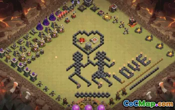 Top TH9 Base Layout for Clash of Clans #35511