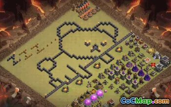 Top Town Hall 9 Base Layouts with Links #35512