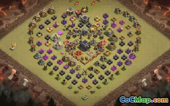 Top Town Hall 9 Base Layouts to Copy #36667