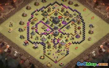 Top Town Hall 9 Base Layouts with Link #36670