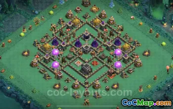 TH9 Hybrid Base Link for Trophy Defense - Clash of Clans #26482