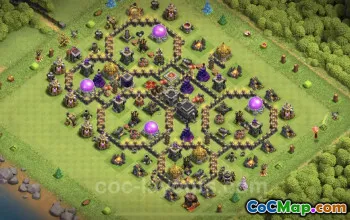 TH9 Max Base Design: Anti-Everything Farming Layout #24691