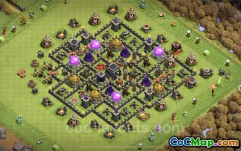TH9 Max Farming Base: Anti 3 Stars Layout & Link - COC #24753