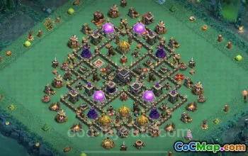 TH9 Max Farming Base Layout - Anti 3 Star & Anti Air #24759