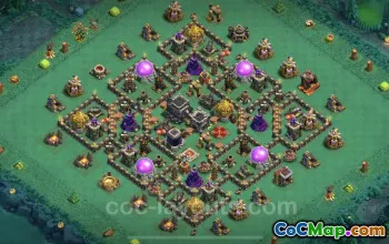 TH9 Max Farming Base Layouts - Anti 3 Stars | Clash of Clans #24762