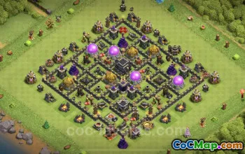 TH9 Max Level Farming Base Layouts - Clash of Clans #24676