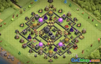 TH9 Max Levels Farming Base Copy - Clash of Clans #24662