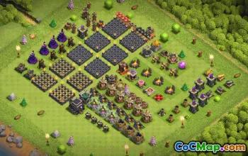 Best Town Hall 9 Base Layout with Copy Link #35480
