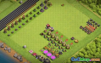 town hall 9, progress base layout #37067
