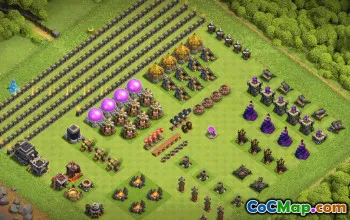 Top Town Hall 9 Base Layouts with Copy Link #37204