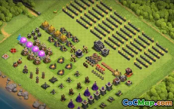 town hall 9, progress base layout #37205