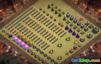 town hall 9, progress base layout #37322