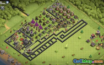 town hall 9, progress base layout #38549