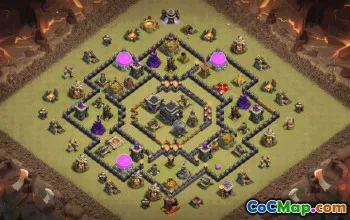 Top Town Hall 9 Base Layouts with Copy Links #34548