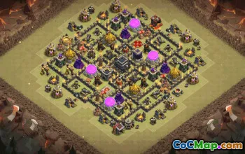 Best Town Hall 9 Base Layouts for Clans #34734