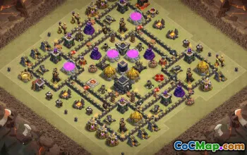 Top Town Hall 9 Base Layouts with Copy Links #35124