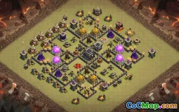 Clash of Clans TH9 Base Layouts with Links #36236