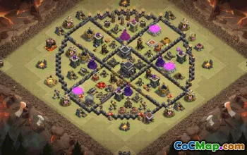 Top Town Hall 9 Base Layouts with Copy Links #35739