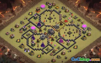 Top TH9 Base Layouts with Copy Links #35740