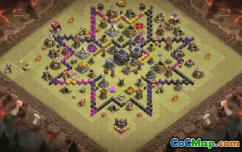 Top Town Hall 9 Base Layouts for Clash of Clans #36010
