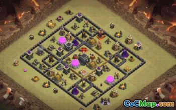 Top TH9 Base Layouts with Copy Links #34545