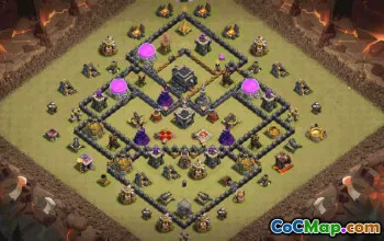 Copy TH9 Base Layouts for Clash of Clans #34549
