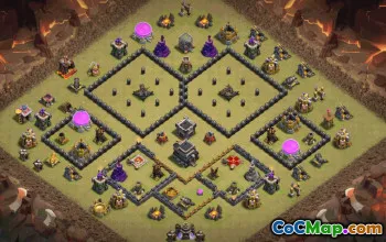 Top Town Hall 9 Clash of Clans Base Layouts #34573