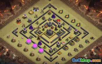 Copy TH9 Base Layouts for Clash of Clans #34578