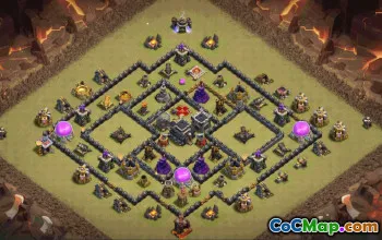 Top Town Hall 9 Base Layouts with Copy Links #34628