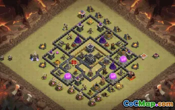 Top TH9 Base Layouts & Maps for Clash of Clans #34657