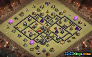 Copy TH9 Base Layouts for Clash of Clans #34658