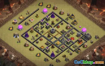 Top Town Hall 9 Base Layouts with Copy Link #34659