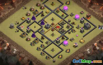 Top Town Hall 9 Base Layouts with Copy Links #34660