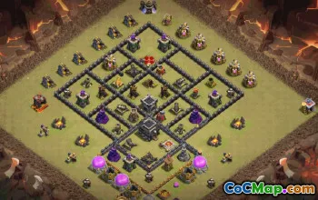 Top Town Hall 9 Base Layouts with Copy Link #34662