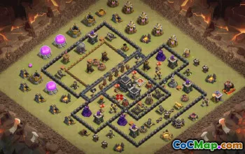 Copy TH9 Base Layouts for Clash of Clans #34701