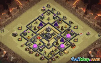 Top TH9 Base Layouts with Copy Links #34705