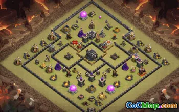 Top Town Hall 9 Base Layouts with Copy Link #34719