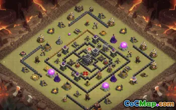 Top TH9 Base Layouts with Copy Links #34721