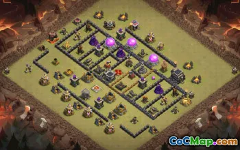 Best Town Hall 9 Base Layouts for Clash of Clans #34756