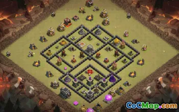 Copy TH9 Clash of Clans Base Layouts #34758