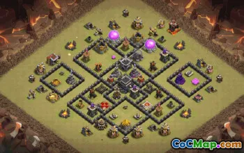 Top Town Hall 9 Base Layouts with Copy Links #34760