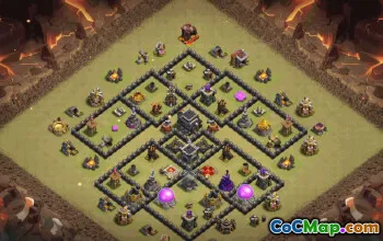 Copy Town Hall 9 Base Layout with Link #34763