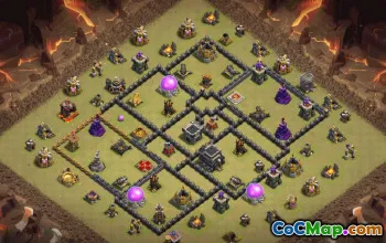 Copy TH9 Base Layouts for Clash of Clans #34790