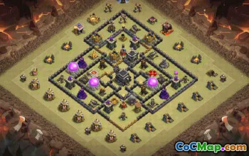 Best Copy Town Hall 9 Base Layouts for Clash of Clans #34853