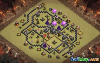 Copy TH9 Clash of Clans Base Layouts #34855