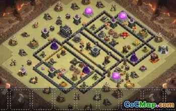 Top Town Hall 9 Base Layouts with Copy Link #34857