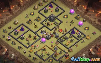Top Town Hall 9 Base Layouts for Clans #34904